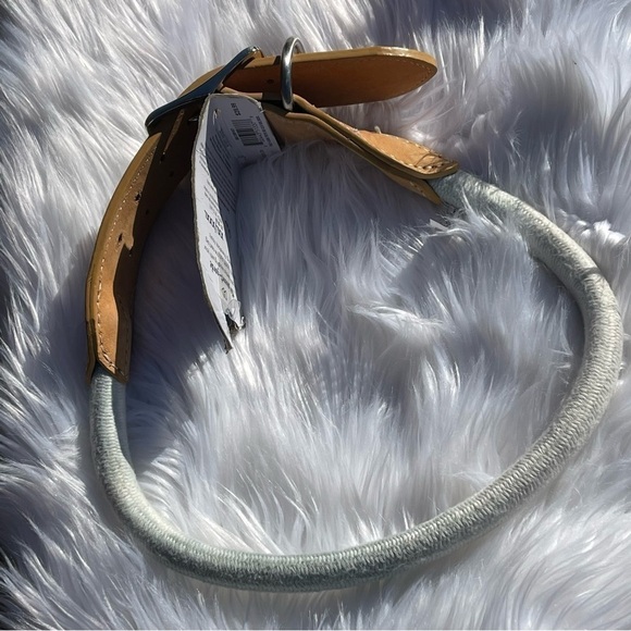 NWT Youly Vegan Leather & Rope Tie Dye Dog Collar Size XXL/XXXL - Picture 2 of 13